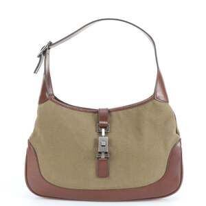 GUCCI Brown Leather Jackie Shoulder Bag